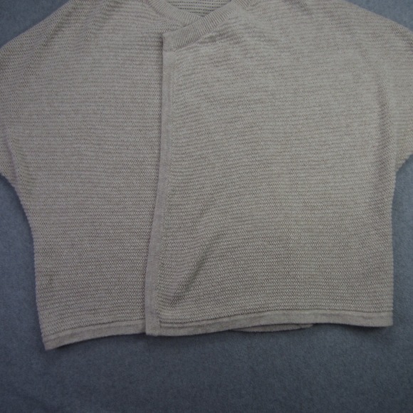 Madewell‎ Cardigan Womens Medium Beige Knit Dolman Sleeve Open FrontSweater - Picture 7 of 16